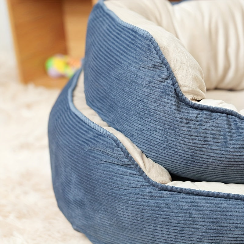 Cama de peluche suave y acogedora para perros