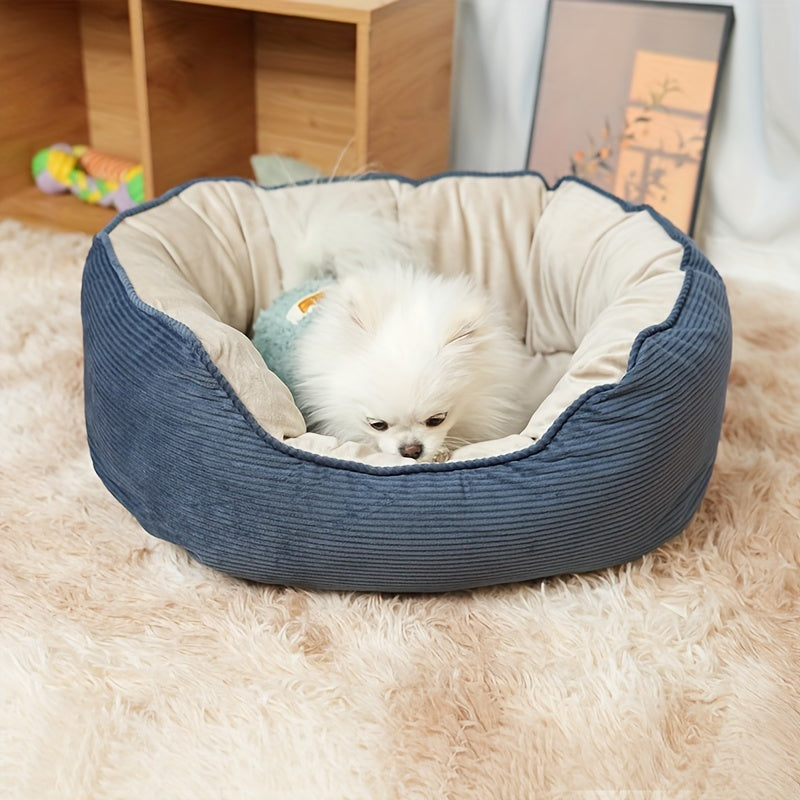 Cama de peluche suave y acogedora para perros
