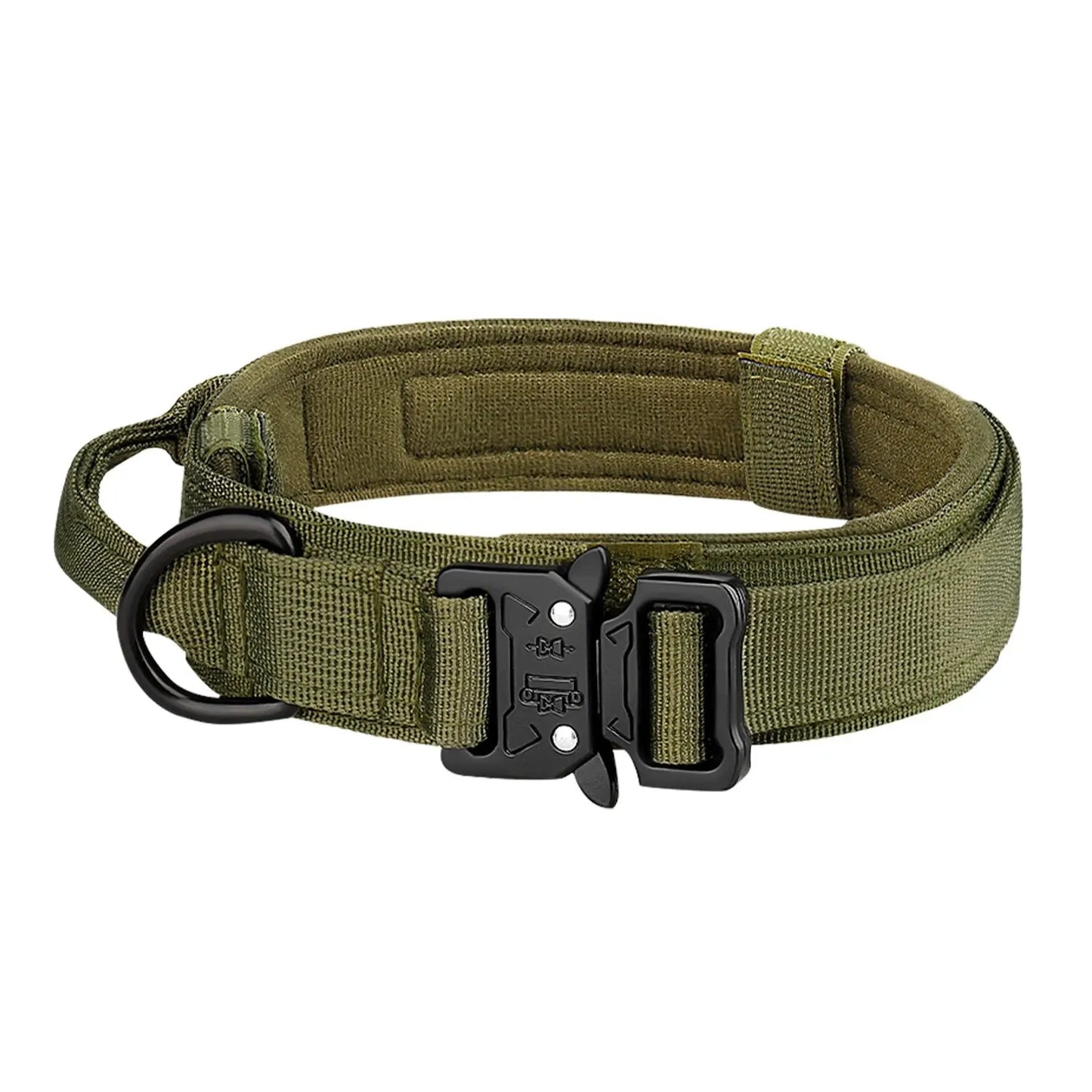 Collar táctico para perros con hebilla de metal para exteriores
