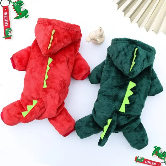 Ropa para perros de dinosaurio
