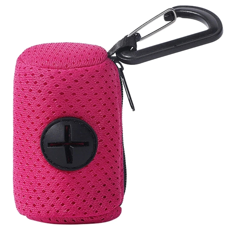 Soporte y dispensador de bolsas para recoger excrementos de perro