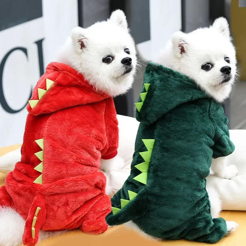 Ropa para perros de dinosaurio
