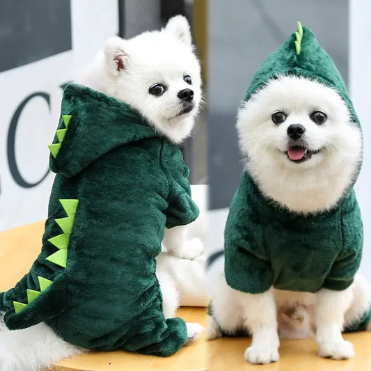 Ropa para perros de dinosaurio