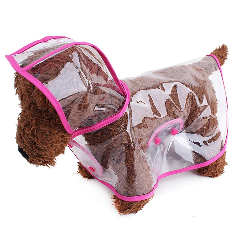Impermeable transparente para perros